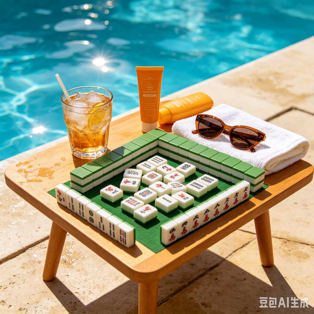 compact mahjong set with case